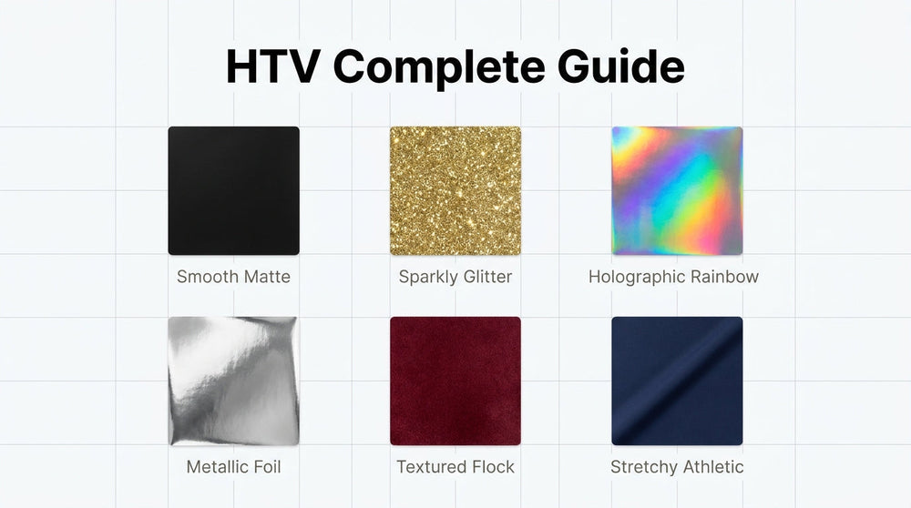 Types of Heat Transfer Vinyl (HTV): Your Complete Guide