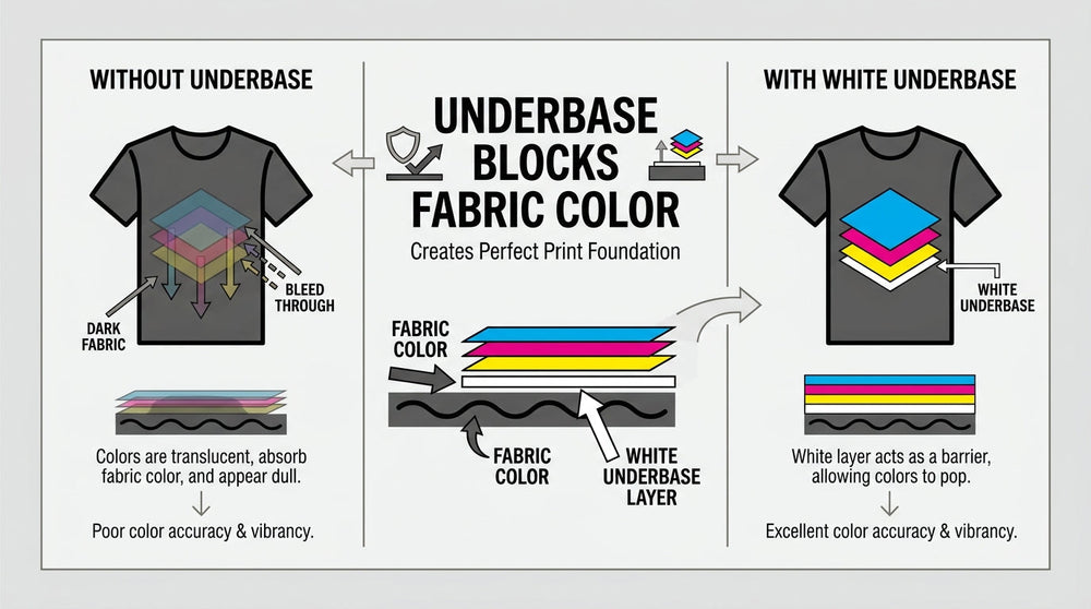 What is an Underbase in Custom Shirt Printing? (Guide)